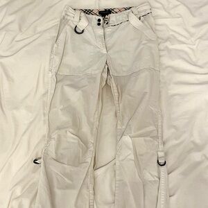 Vintage White Burberry cargo pants